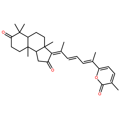 1H-Benz[e]indene-2,7-dione,decahydro-3a,6,6,9a-tetramethyl-3-[(2E,4E)-1-methyl-5-(3-methyl-2-oxo-2H-pyran-6-yl)-2,4-hexadien-1-ylidene]-,(3E,3aS,5aR,9aS,9bS)-