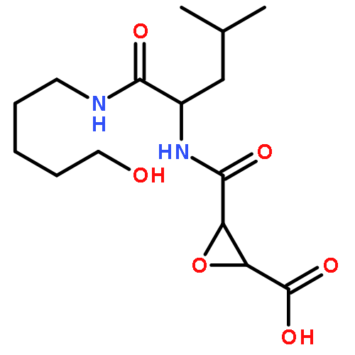 Oxiranecarboxylic acid,3-[[[1-[[(5-hydroxypentyl)amino]carbonyl]-3-methylbutyl]amino]carbonyl]- (9CI)