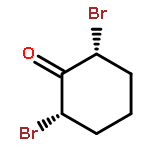 Cyclohexanone, 2,6-dibromo-, cis-