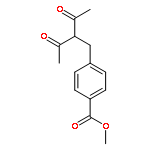 Benzoic acid, 4-(2-acetyl-3-oxobutyl)-, methyl ester