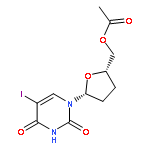 Uridine, 2',3'-dideoxy-5-iodo-, 5'-acetate