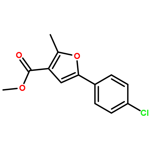 3-Furancarboxylic acid, 5-(4-chlorophenyl)-2-methyl-, methyl ester