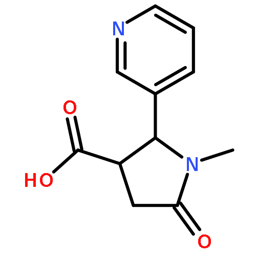 1-methyl-5-oxo-2-(pyridin-3-yl)pyrrolidine-3-carboxylic acid