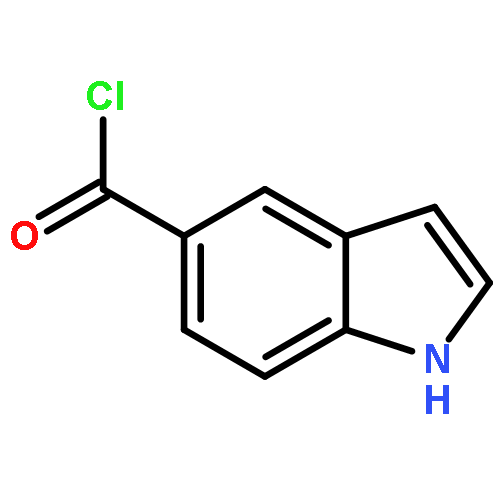 1H-Indole-5-carbonyl chloride (9CI)