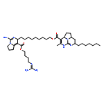 9-[1-amino-4-({4-[(diaminomethylidene)amino]butoxy}carbonyl)-3,5,6,7-tetrahydropyrrolo[1,2-c]pyrimidin-3-yl]nonyl (7S)-7-heptyl-4-methyl-2,2a,5,7,8,8a-hexahydro-1H-5,6,8b-triazaacenaphthylene-3-carboxylate