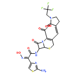 (6R,7R)-7-{[(2Z)-2-(2-amino-1,3-thiazol-4-yl)-2-(hydroxyimino)acetyl]amino}-8-oxo-3-{(E)-[2-oxo-1-(2,2,2-trifluoroethyl)pyrrolidin-3-ylidene]methyl}-5-thia-1-azabicyclo[4.2.0]oct-2-ene-2-carboxylic acid