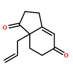 1H-Indene-1,5(6H)-dione, 2,3,7,7a-tetrahydro-7a-(2-propenyl)-, (R)-