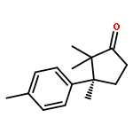 Cyclopentanone, 2,2,3-trimethyl-3-(4-methylphenyl)-, (3S)-