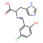 L-Histidine, N-[(5-chloro-2-hydroxyphenyl)methylene]-