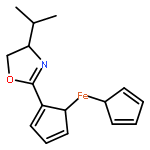 Cyclopenta-1,3-diene;(4s)-2-cyclopenta-2,4-dien-1-ylidene-4-propan-2-yl-1,3-oxazolidin-3-ide;iron(2+)