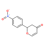 4H-Pyran-4-one, 2,3-dihydro-2-(4-nitrophenyl)-, (2S)-