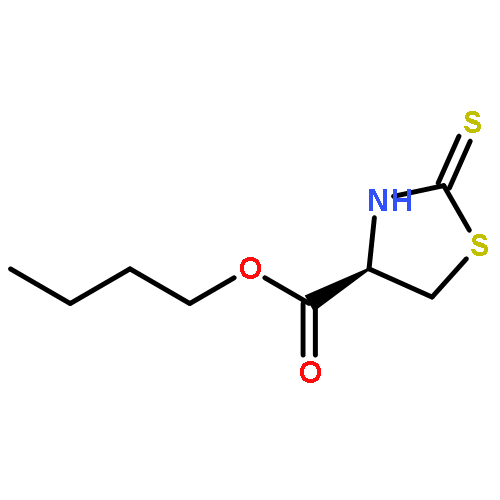 4-Thiazolidinecarboxylic acid, 2-thioxo-, butyl ester, (R)-