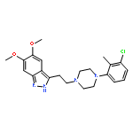 1H-Indazole,3-[2-[4-(3-chloro-2-methylphenyl)-1-piperazinyl]ethyl]-5,6-dimethoxy-