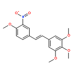 Benzene, 1,2,3-trimethoxy-5-[(1Z)-2-(4-methoxy-3-nitrophenyl)ethenyl]-