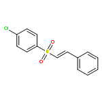 Benzene, 1-chloro-4-[[(1E)-2-phenylethenyl]sulfonyl]-