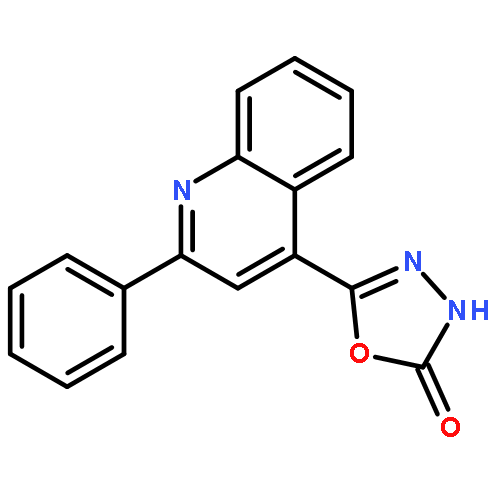 1,3,4-Oxadiazol-2(3H)-one,5-(2-phenyl-4-quinolinyl)-