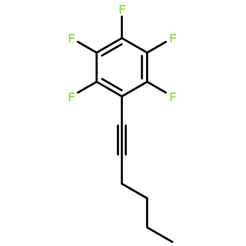 Benzene, pentafluoro-1-hexynyl-