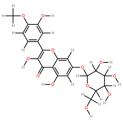 2-(3-Hydroxy-4-methoxyphenyl)-3,5-dihydroxy-7-O-β-D-glucopyranoside-4H-1-benzopyran-4-one