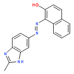 2-Naphthalenol, 1-[(2-methyl-1H-benzimidazol-5-yl)azo]-