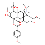 Aconitane-3,8,13,14,15-pentol,20-ethyl-1,6,16-trimethoxy-4-(methoxymethyl)-, 8-acetate14-(4-methoxybenzoate), (1a,3a,6a,14a,15a,16b)-