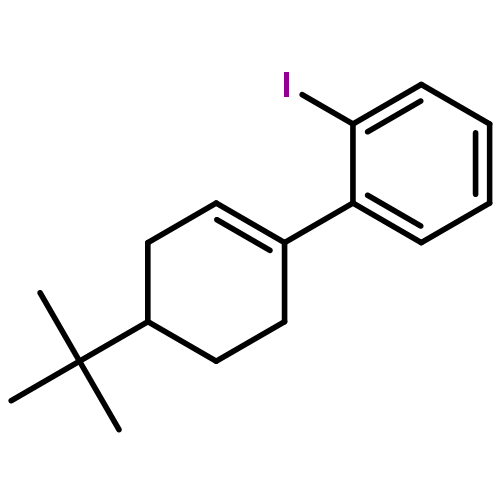 Benzene, 1-[4-(1,1-dimethylethyl)-1-cyclohexen-1-yl]-2-iodo-