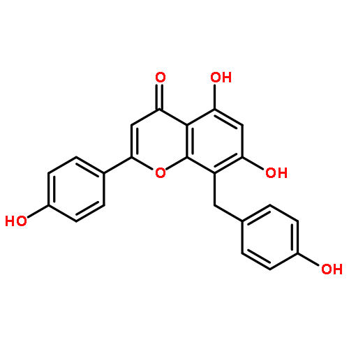 4',5,7-Trihydroxy-8-(4-hydroxybenzyl)flavone