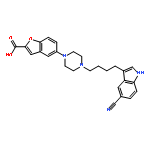 5-(4-(4-(5-Cyano-1H-indol-3-yl)butyl)piperazin-1-yl)benzofuran-2-carboxylic acid