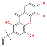 9H-Xanthen-9-one,2-(1,1-dimethyl-2-propen-1-yl)-1,4,5,6-tetrahydroxy-