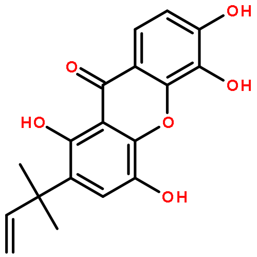 9H-Xanthen-9-one,2-(1,1-dimethyl-2-propen-1-yl)-1,4,5,6-tetrahydroxy-