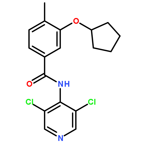 Benzamide, 3-(cyclopentyloxy)-N-(3,5-dichloro-4-pyridinyl)-4-methyl-