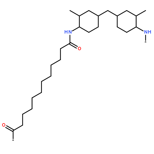 Poly[imino(2-methyl-1,4-cyclohexanediyl)methylene(3-methyl-1,4-cyclohexanediyl)imino(1,12-dioxo-1,12-dodecanediyl)]