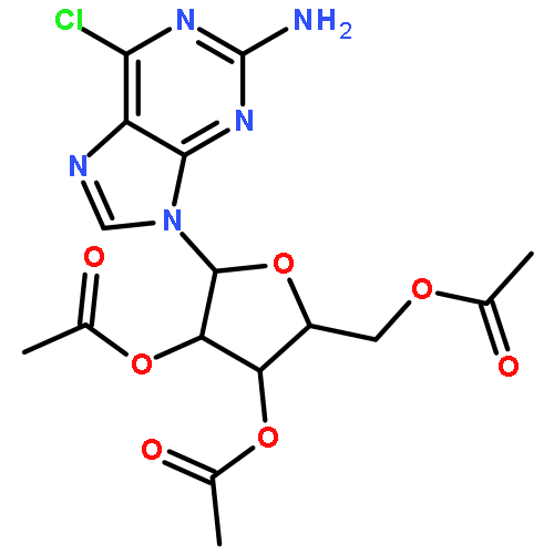 (2R,3R,4R,5R)-2-(Acetoxymethyl)-5-(2-amino-6-chloro-9H-purin-9-yl)tetrahydrofuran-3,4-diyl diacetate