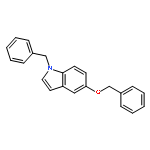 1H-Indole, 5-(phenylmethoxy)-1-(phenylmethyl)-