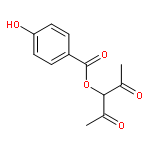 Benzoic acid, 4-hydroxy-, 1-acetyl-2-oxopropyl ester