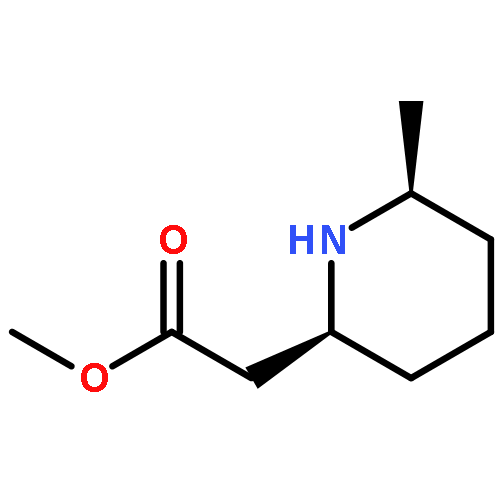 2-Piperidineacetic acid, 6-methyl-, methyl ester, (2S,6S)-