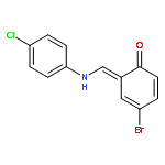 4-bromo-6-{[(4-chlorophenyl)amino]methylidene}cyclohexa-2,4-dien-1-one