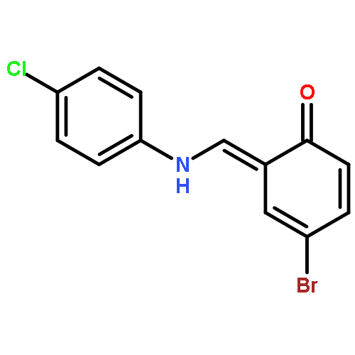 4-bromo-6-{[(4-chlorophenyl)amino]methylidene}cyclohexa-2,4-dien-1-one