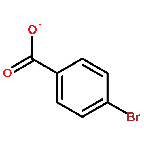 Benzoic acid, 4-bromo-,ion(1-)