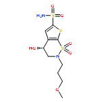 (R)-3,4-Dihydro-4-hydroxy-2-(3-methoxypropyl)-2H-thieno[3,2-e]-1,2-thiazine-6-sulfonamide 1,1-dioxide