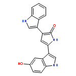 2H-Pyrrol-2-one,5-(5-hydroxy-1H-indol-3-yl)-3-(1H-indol-3-yl)-