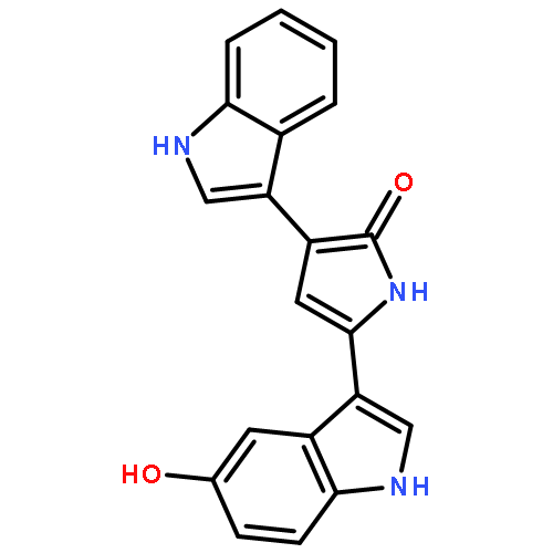 2H-Pyrrol-2-one,5-(5-hydroxy-1H-indol-3-yl)-3-(1H-indol-3-yl)-