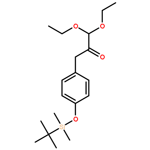 3-[4-(tert-butyldimethylsilyloxy)phenyl]-1,1-diethoxypropan-2-one