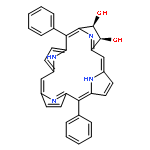 21H,23H-Porphine-7,8-diol, 7,8-dihydro-5,15-diphenyl-, (7R,8S)-rel-