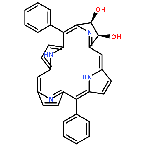 21H,23H-Porphine-7,8-diol, 7,8-dihydro-5,15-diphenyl-, (7R,8S)-rel-