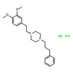 1-(3,4-Dimethoxyphenethyl)-4-(3-phenylpropyl)piperazine dihydrochloride