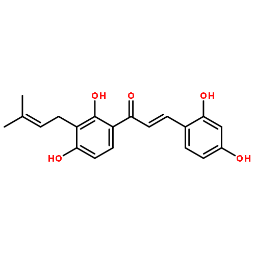 2,4,2',4'-tetrahydroxy-3'-(3-methylbut-2-en-1-yl)chalcone