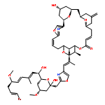 4,10,14,29,30-Pentaoxa-32-azapentacyclo[23.3.1.12,5.19,13.119,23]dotriaconta-2,5(32),6,16-tetraen-15-one,11-[(1E)-2-[2-[[(2S,4R,6R)-6-[(1R,2E,4E,6R,8E)-9-bromo-1-hydroxy-6-methoxy-3-methyl-2,4,8-nonatrien-1-yl]tetrahydro-2-hydroxy-4-methoxy-2H-pyran-2-yl]methyl]-4-oxazolyl]-1-methylethenyl]-27-hydroxy-12,31-dimethyl-21-methylene-,(1R,9R,11R,12R,13S,19S,23R,25S,27R,31S)-