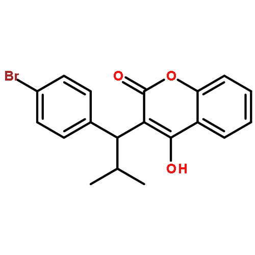 2H-1-Benzopyran-2-one,3-[1-(4-bromophenyl)-2-methylpropyl]-4-hydroxy-