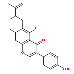 4H-1-Benzopyran-4-one,5,7-dihydroxy-6-(2-hydroxy-3-methyl-3-buten-1-yl)-3-(4-hydroxyphenyl)-