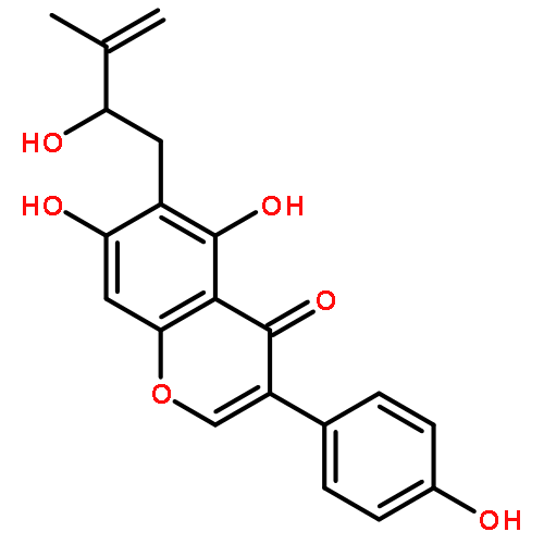 4H-1-Benzopyran-4-one,5,7-dihydroxy-6-(2-hydroxy-3-methyl-3-buten-1-yl)-3-(4-hydroxyphenyl)-